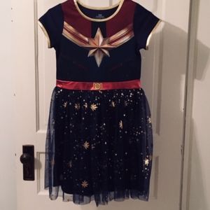 Captain Marvel Girls size 10/12 Tutu Dress